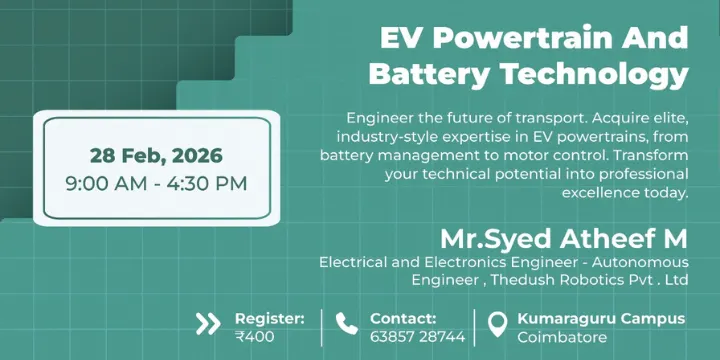 EV Powertrain and Battery Technology poster