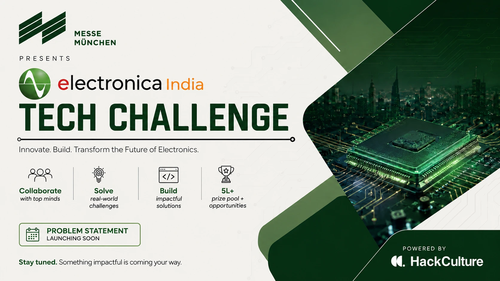 Electronica India Tech Challenge 2026 poster
