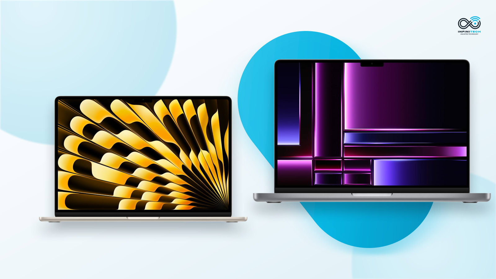 MacBook Air לצד MacBook Pro