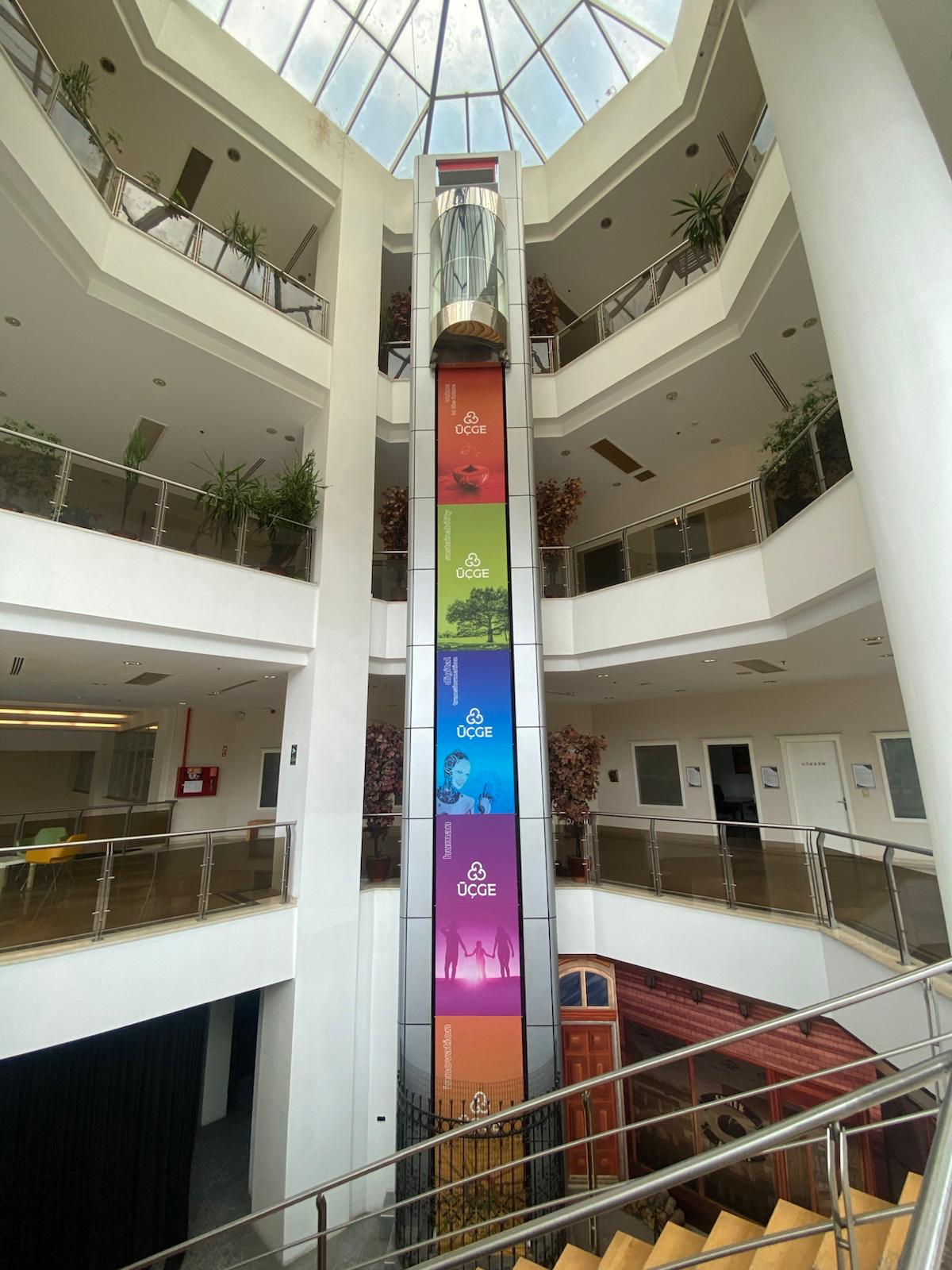 Baskılı Panoramik Asansör Perdesi - Görsel 2