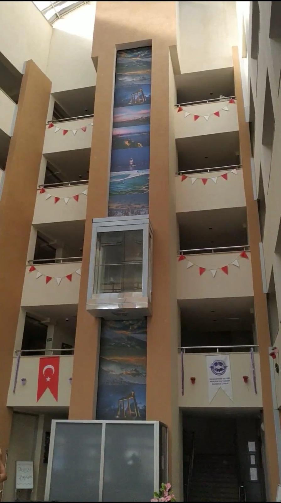 Baskılı Panoramik Asansör Perdesi - Görsel 5