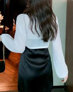 Oversized Half-Hoodie Cotton Top 8