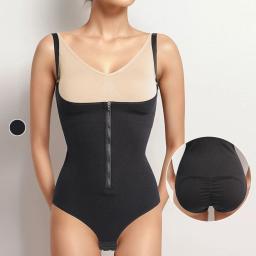 High-Waist Zip Bodysuit Shaper with Lift - C163 8