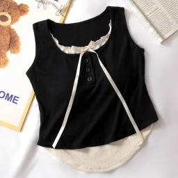 Imported Cotton Lace Detail Top - B332 2