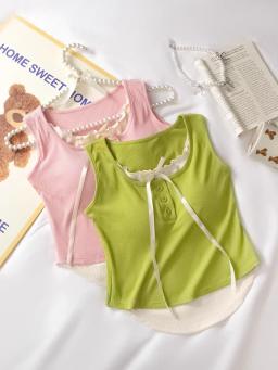 Imported Cotton Lace Detail Top - B332 7