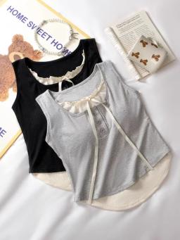 Imported Cotton Lace Detail Top - B332 8