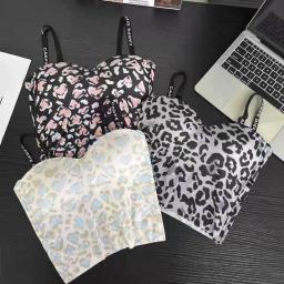 Laser Seamless Tiger Print Bra Top - B333 3