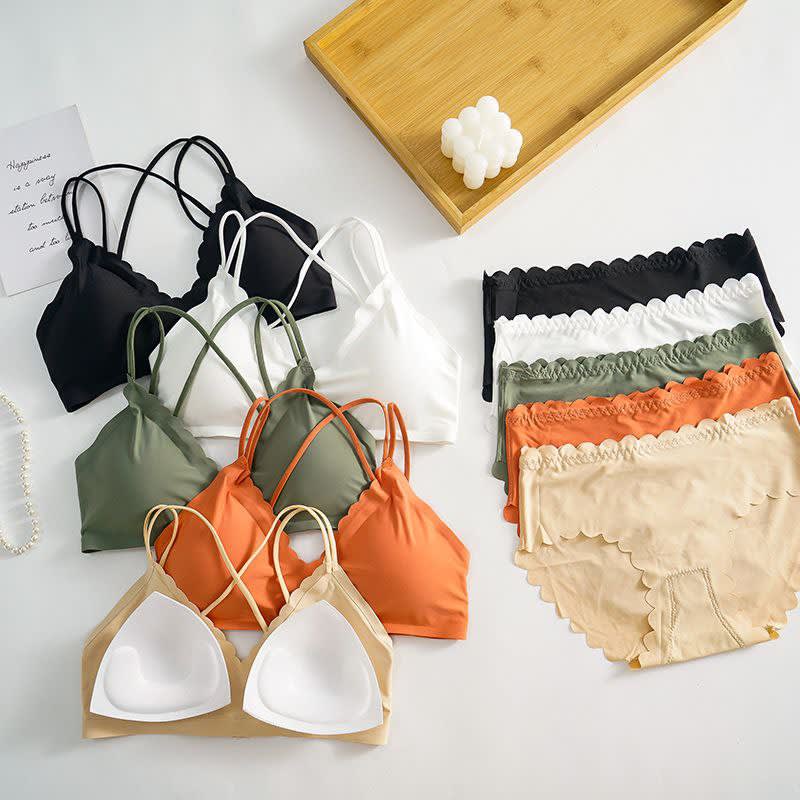 Cotton & Butter-Lycra Lingerie Set - B55