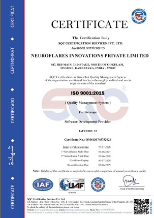 ISO 9001:2015 Certificate