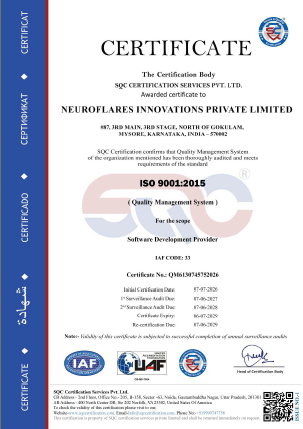 ISO 9001:2015 Certificate