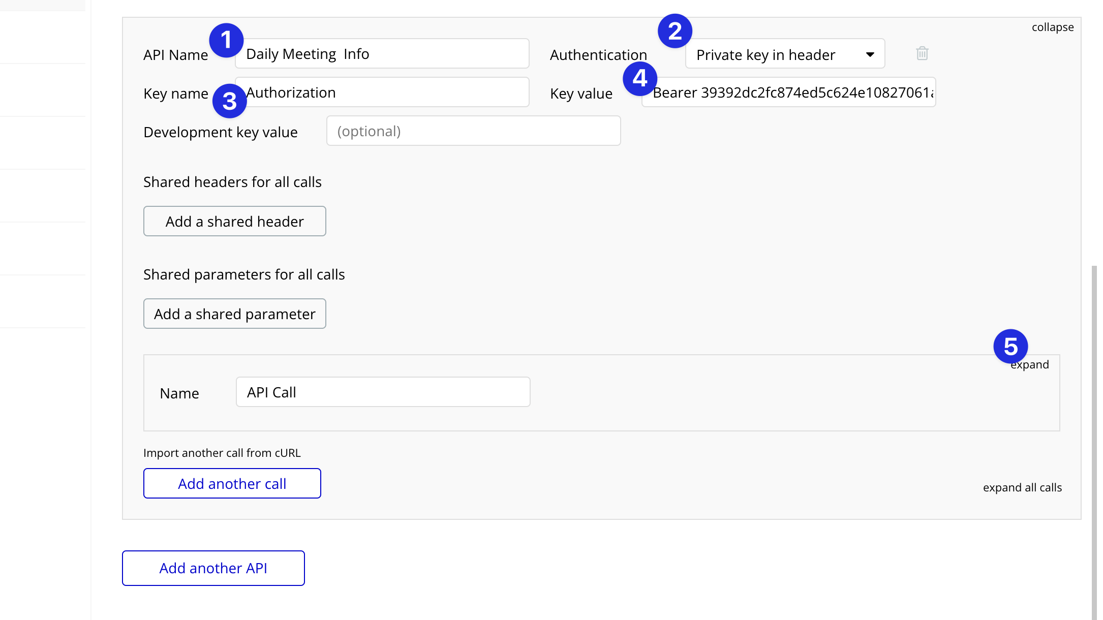 Set Up API Call