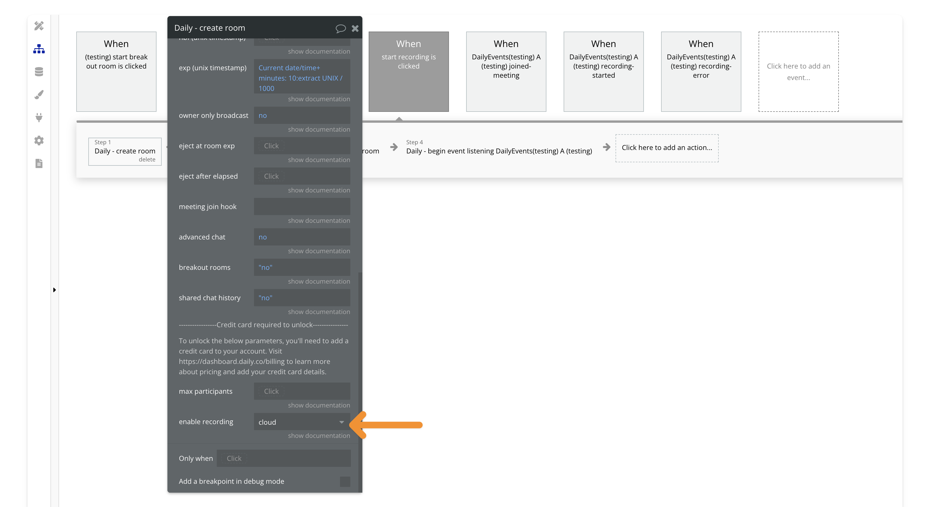 Enable Cloud Recording