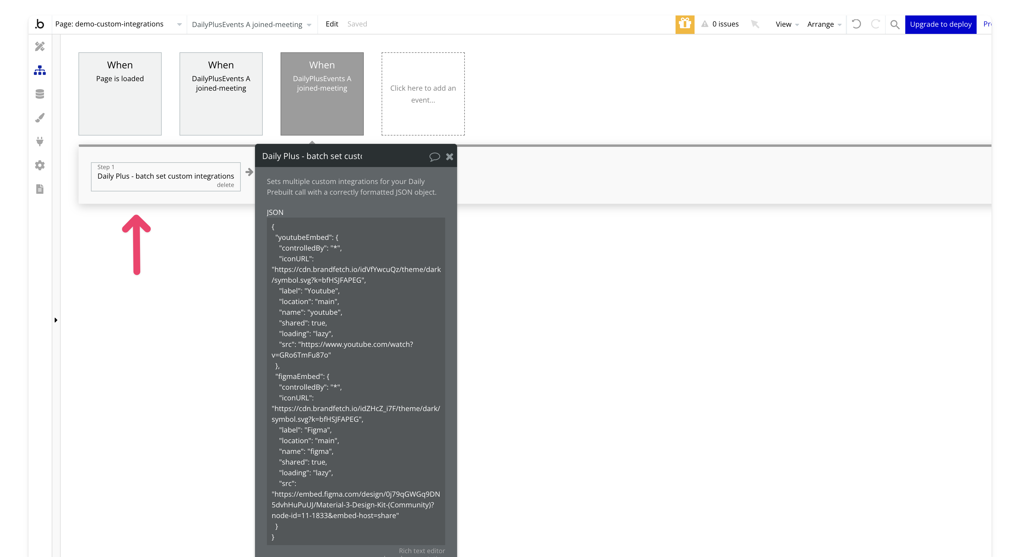 Set Custom Integrations