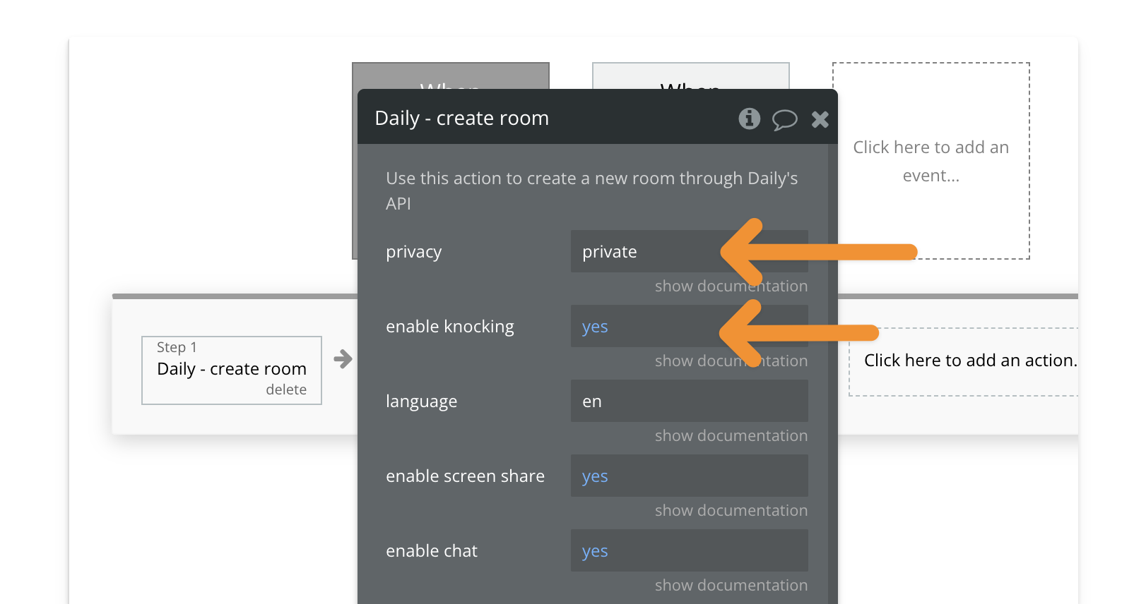 Create Private Room