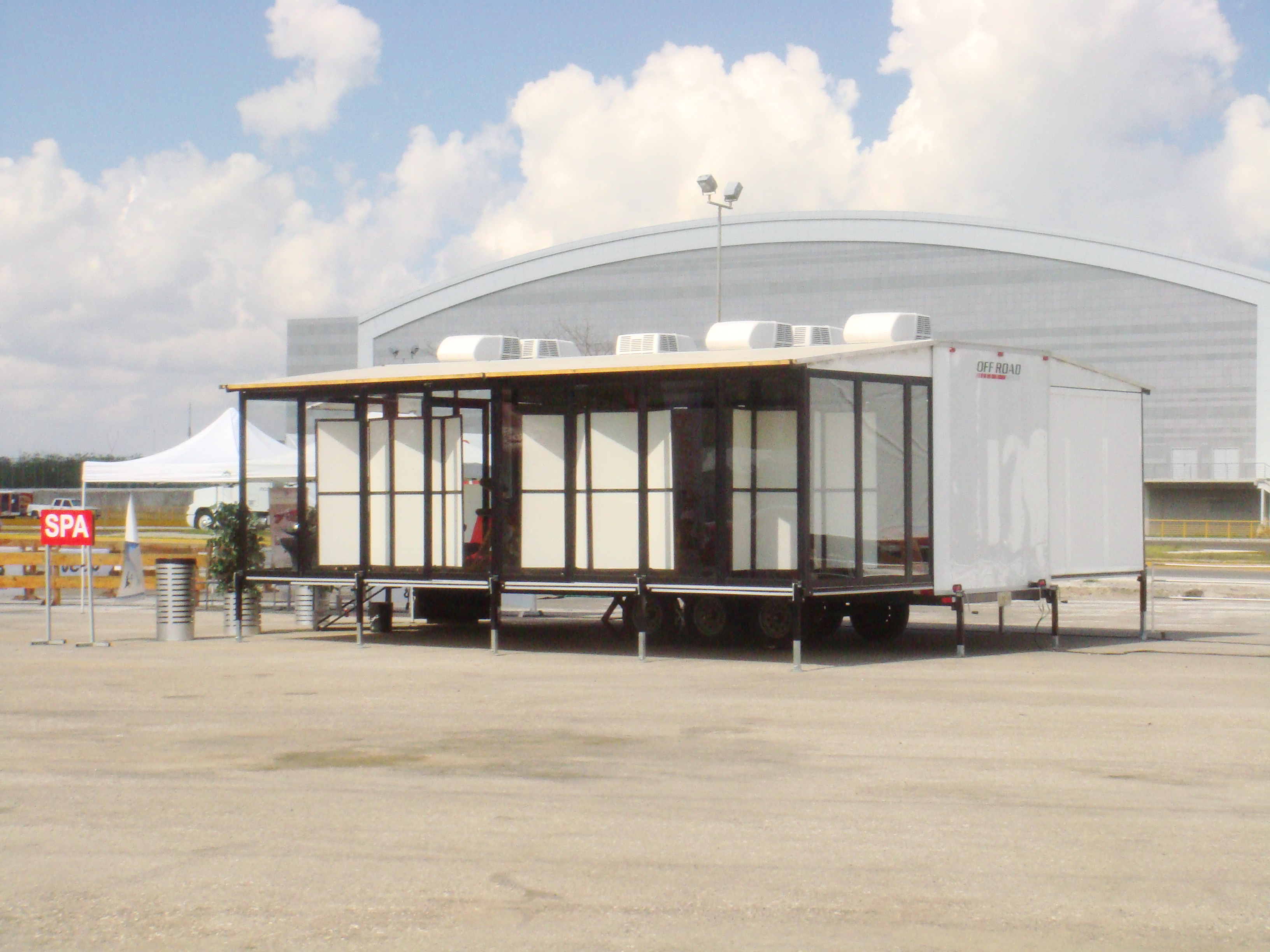 Crystal pavilion deployed