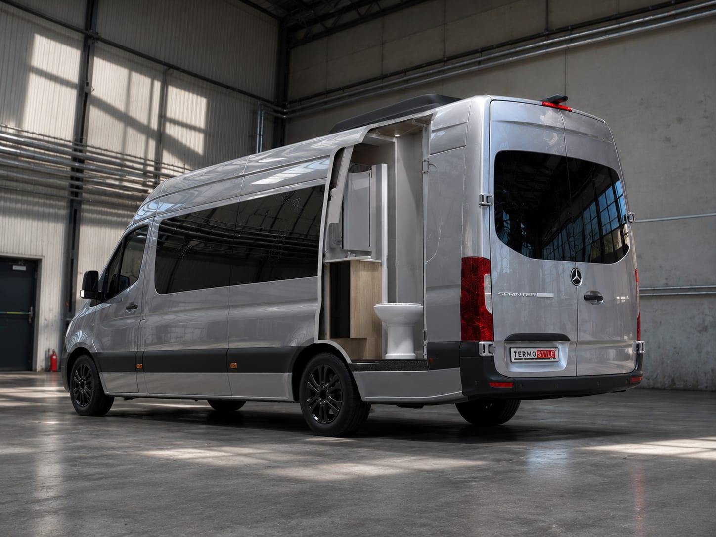 Sprinter sanitary module render