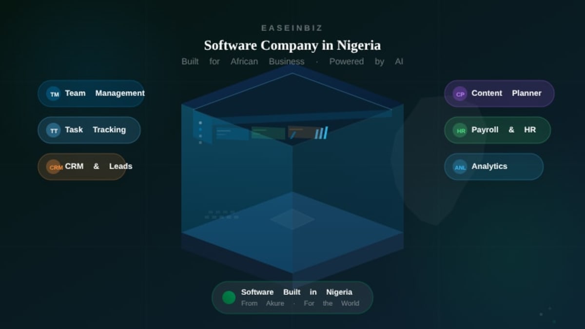 Software Company in Nigeria: Why Easeinbiz is the Business Platform Built for African Teams