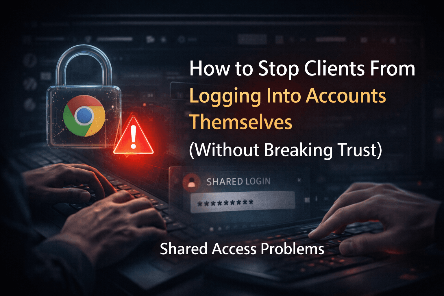 How to Stop Clients From Logging Into Accounts Themselves (Without Breaking Trust)