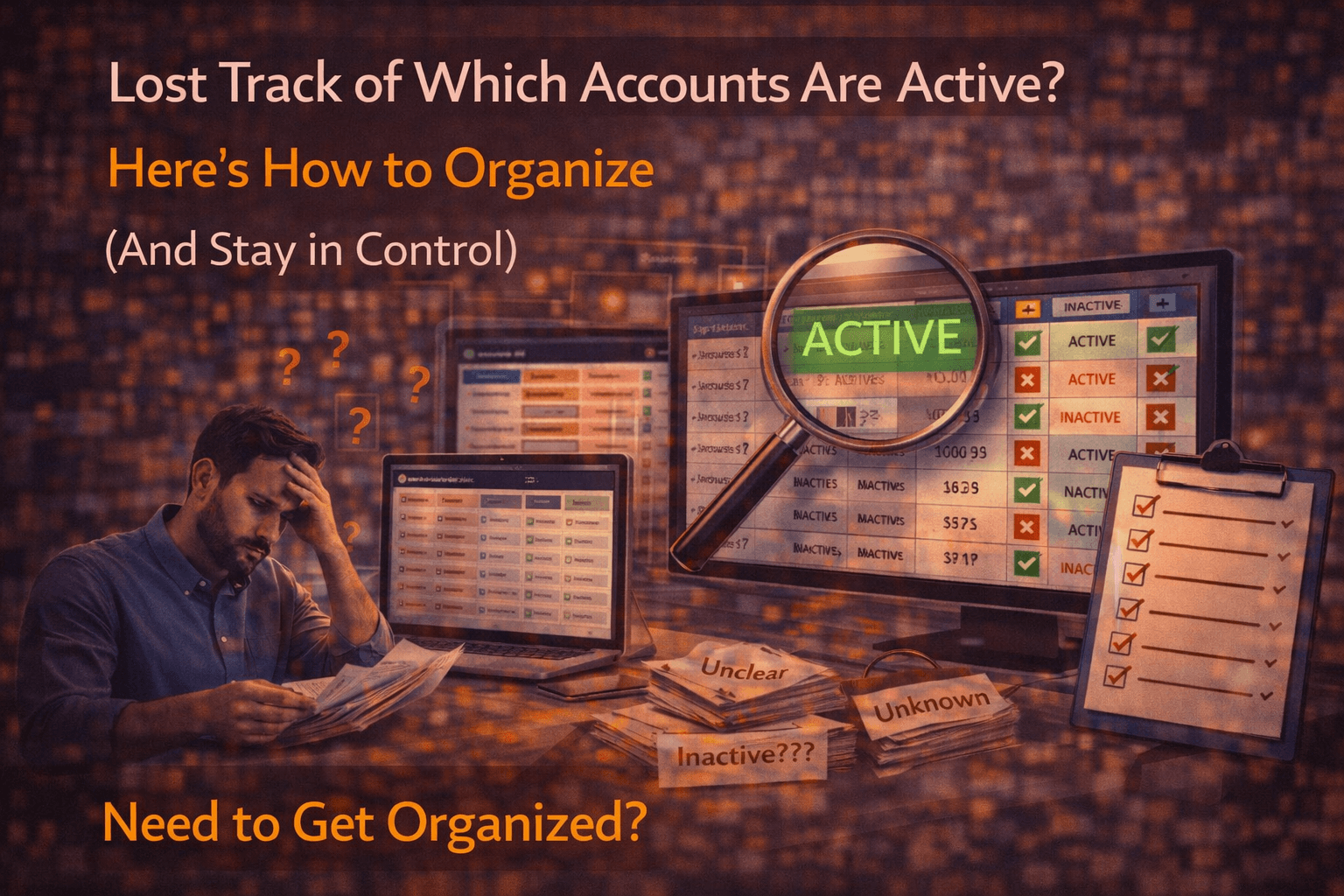 Lost Track of Which Accounts Are Active? Here’s How to Organize (And Stay in Control)