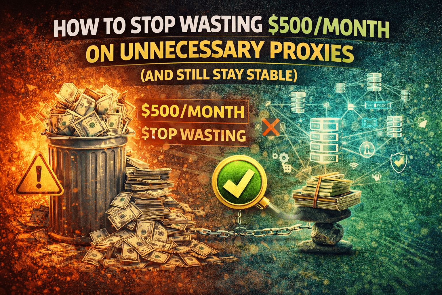How to Stop Wasting $500/Month on Unnecessary Proxies (And Still Stay Stable)