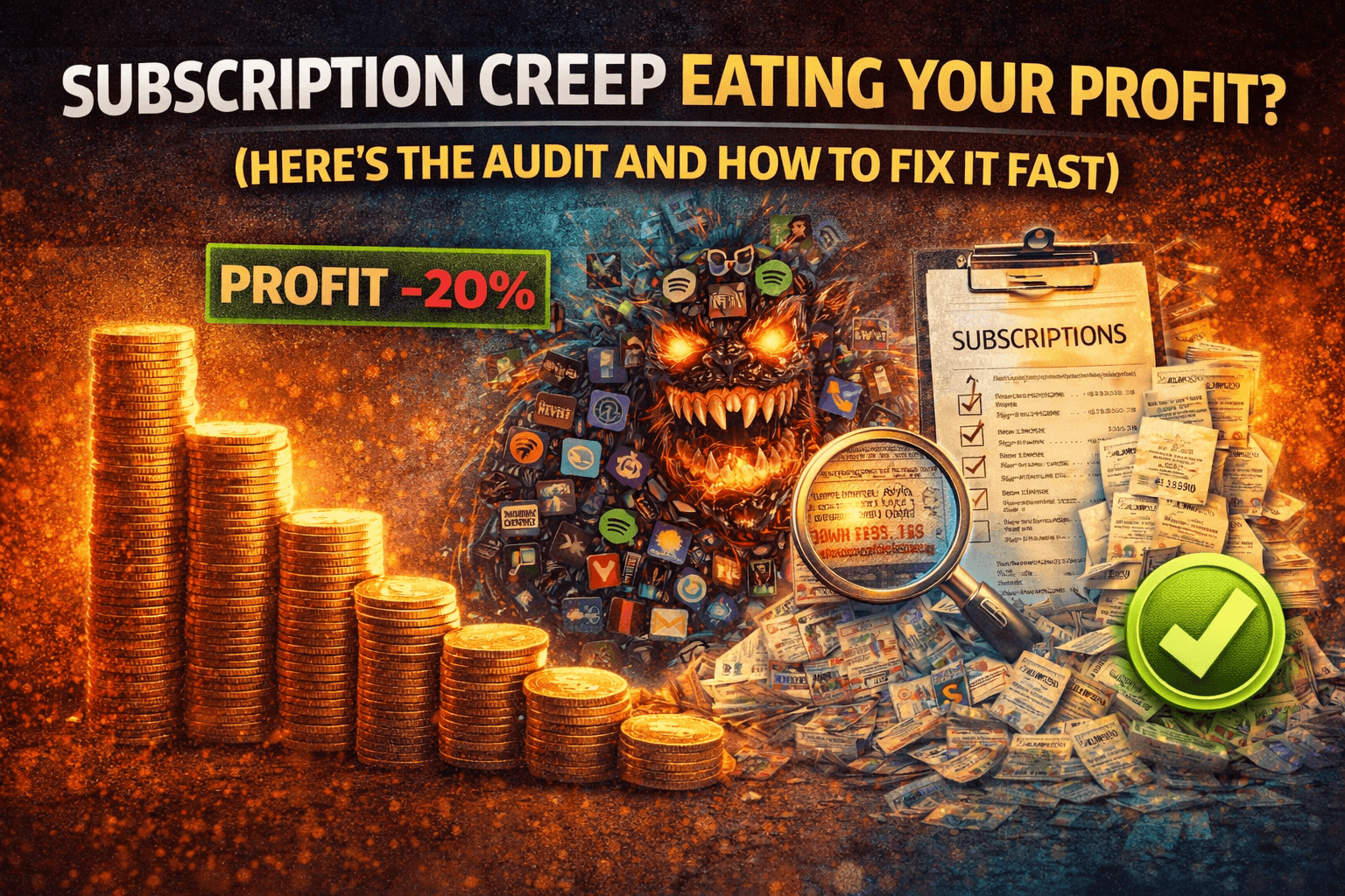 Subscription Creep Eating Your Profit? Here’s the Audit (And How to Fix It Fast)