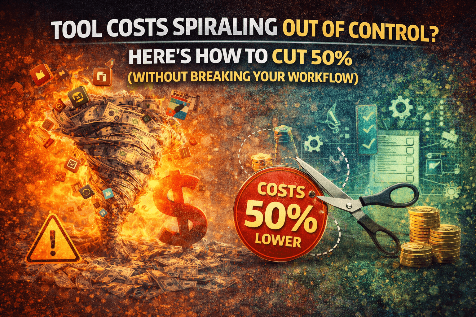 Tool Costs Spiraling Out of Control? Here’s How to Cut 50% (Without Breaking Your Workflow)