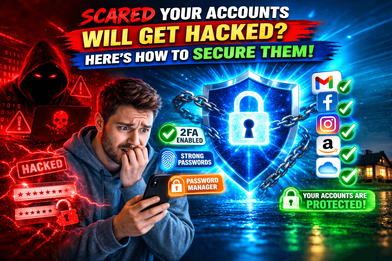 Scared Your Accounts Will Get Hacked? Here’s How to Secure Them