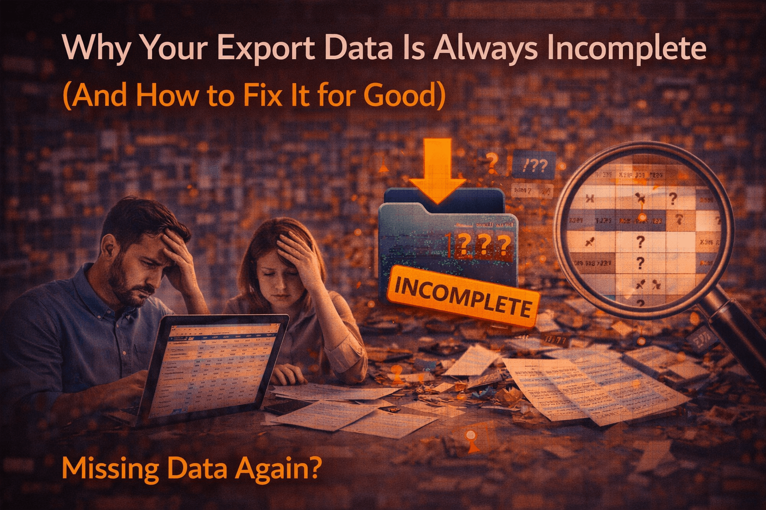 Why Your Export Data Is Always Incomplete (And How to Fix It for Good)