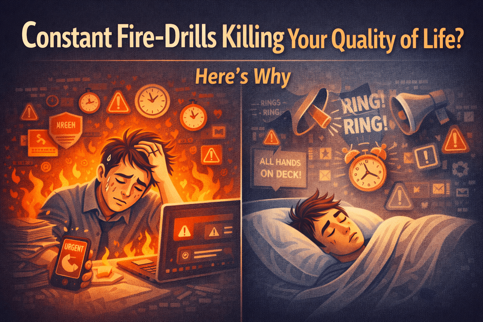 Constant Fire-Drills Killing Your Quality of Life? Here’s Why (And How to Stop It for Good)