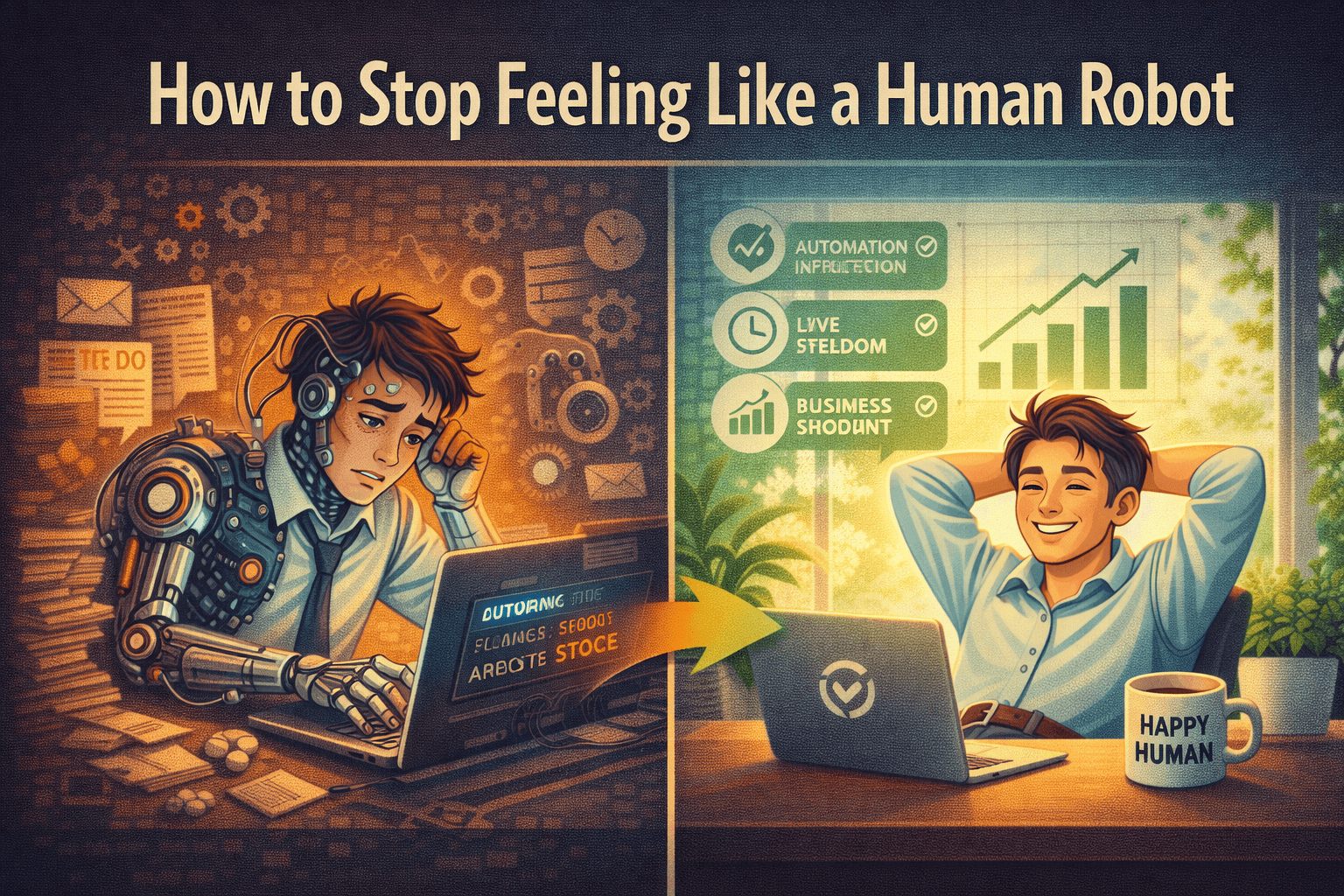 How to Stop Feeling Like a Human Robot (And Get Your Time, Energy, and Focus Back)