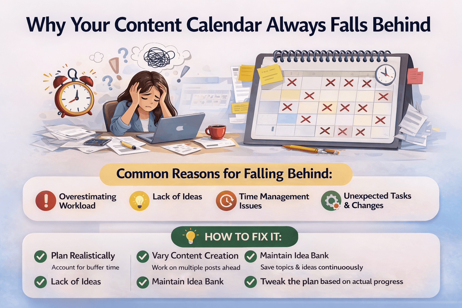 Why Your Content Calendar Always Falls Behind