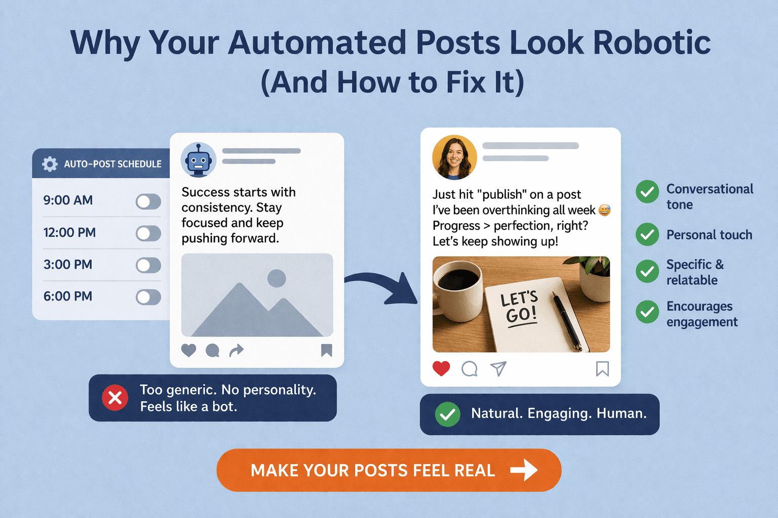 Why Your Automated Posts Look Robotic (And How to Fix It)