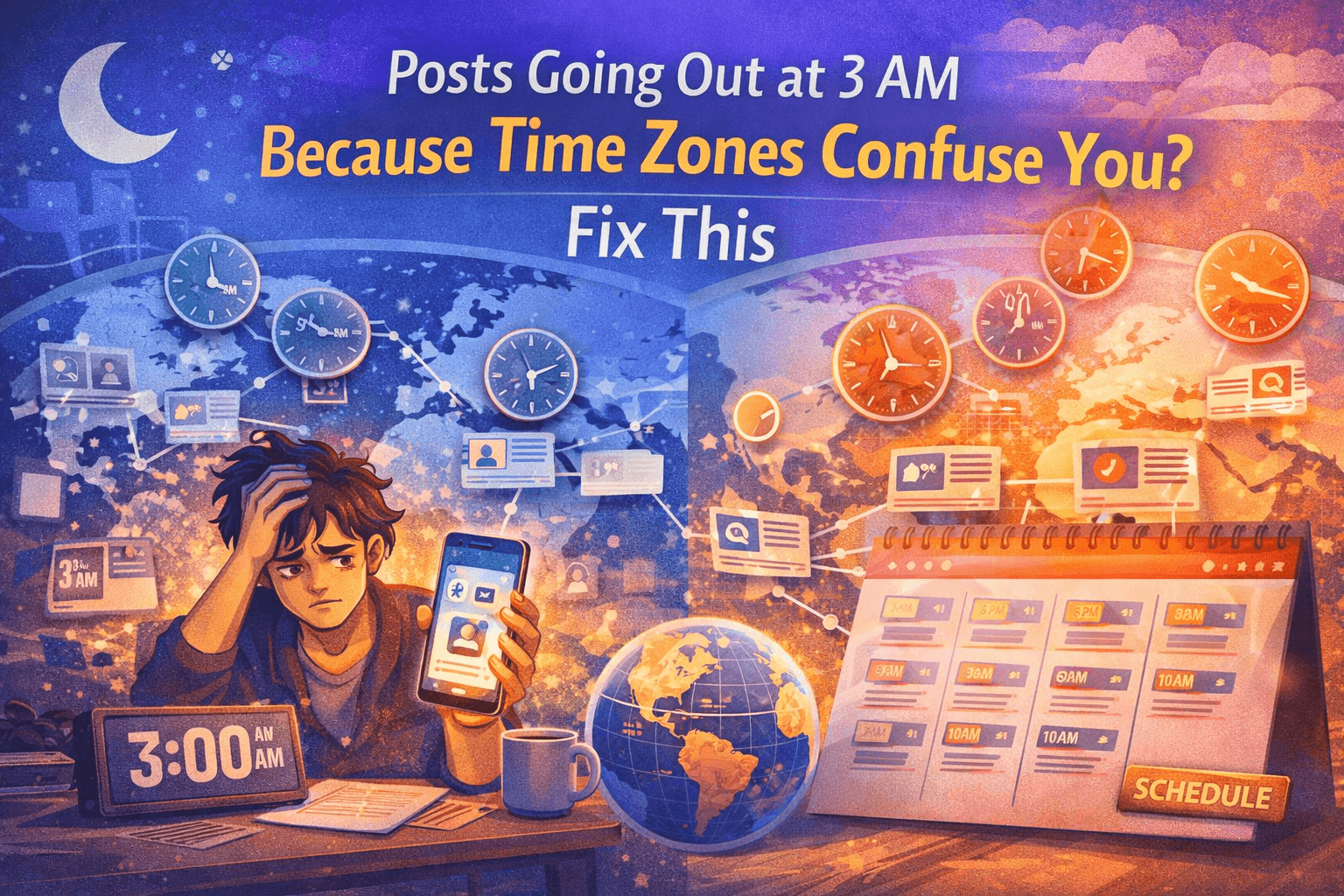 Posts Going Out at 3 AM Because Time Zones Confuse You? Fix This