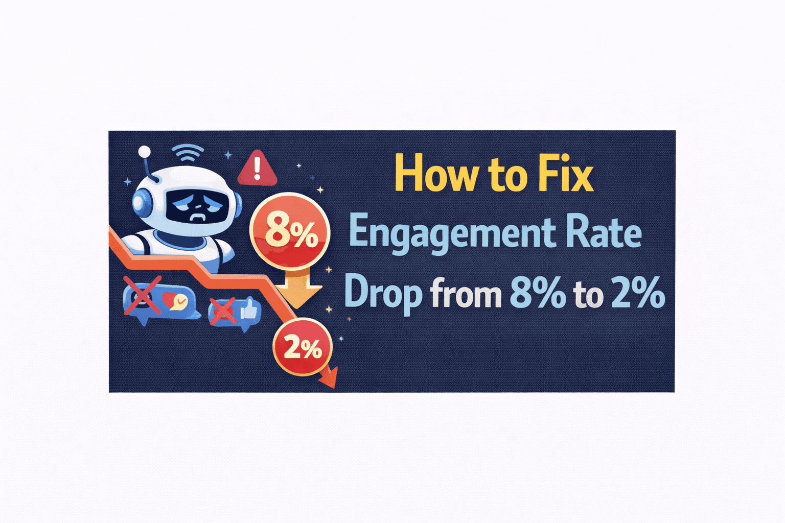 How to Fix Engagement Rate Drop from 8% to 2%