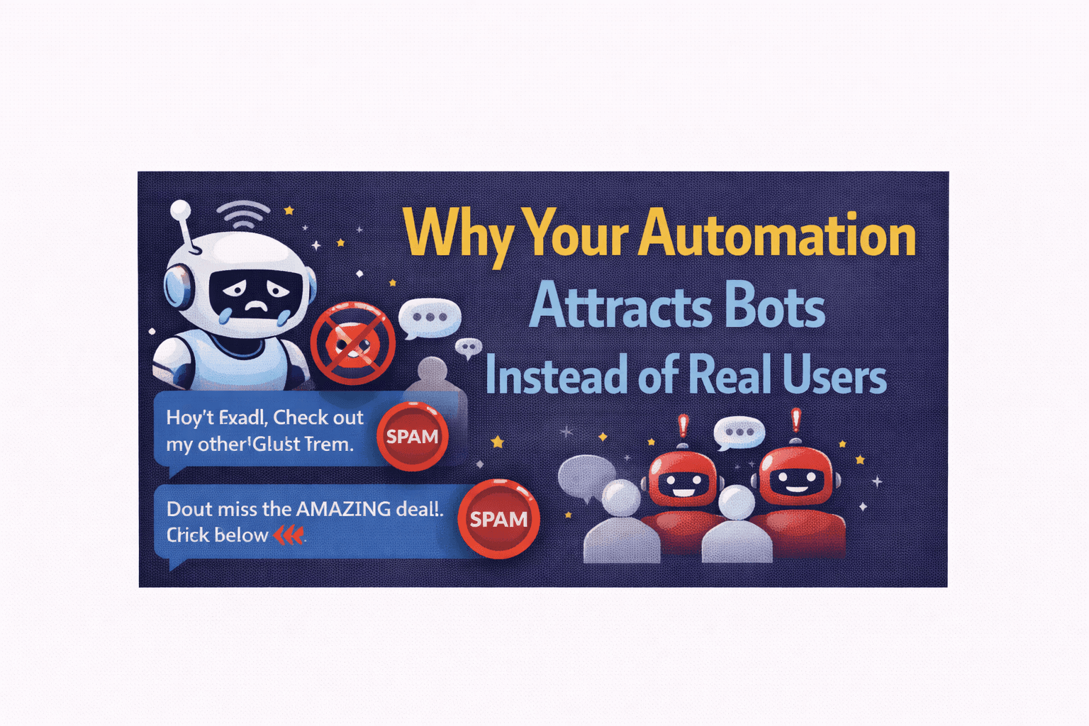 Why Your Automation Attracts Bots Instead of Real Users