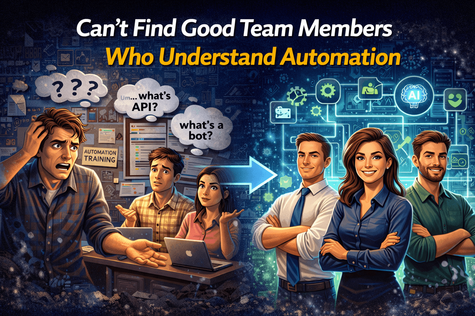 Can’t Find Good Team Members Who Understand Automation (And How to Fix It)