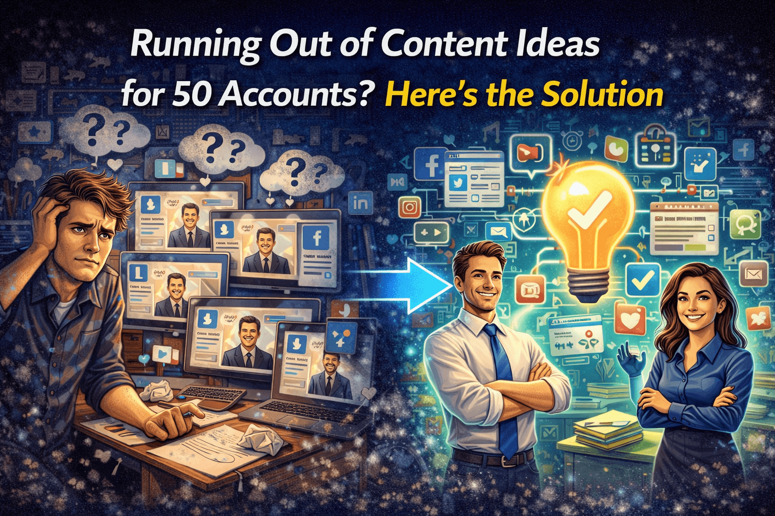 Running Out of Content Ideas for 50 Accounts? Here's the Solution