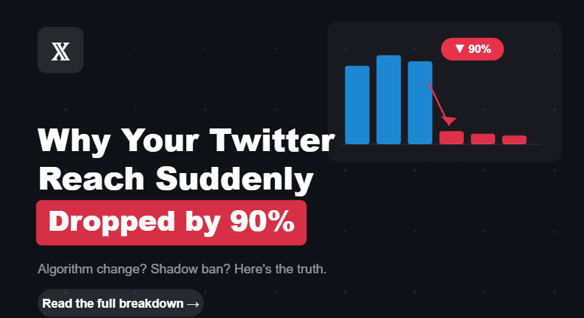 Why Your Twitter Reach Suddenly Dropped by 90%