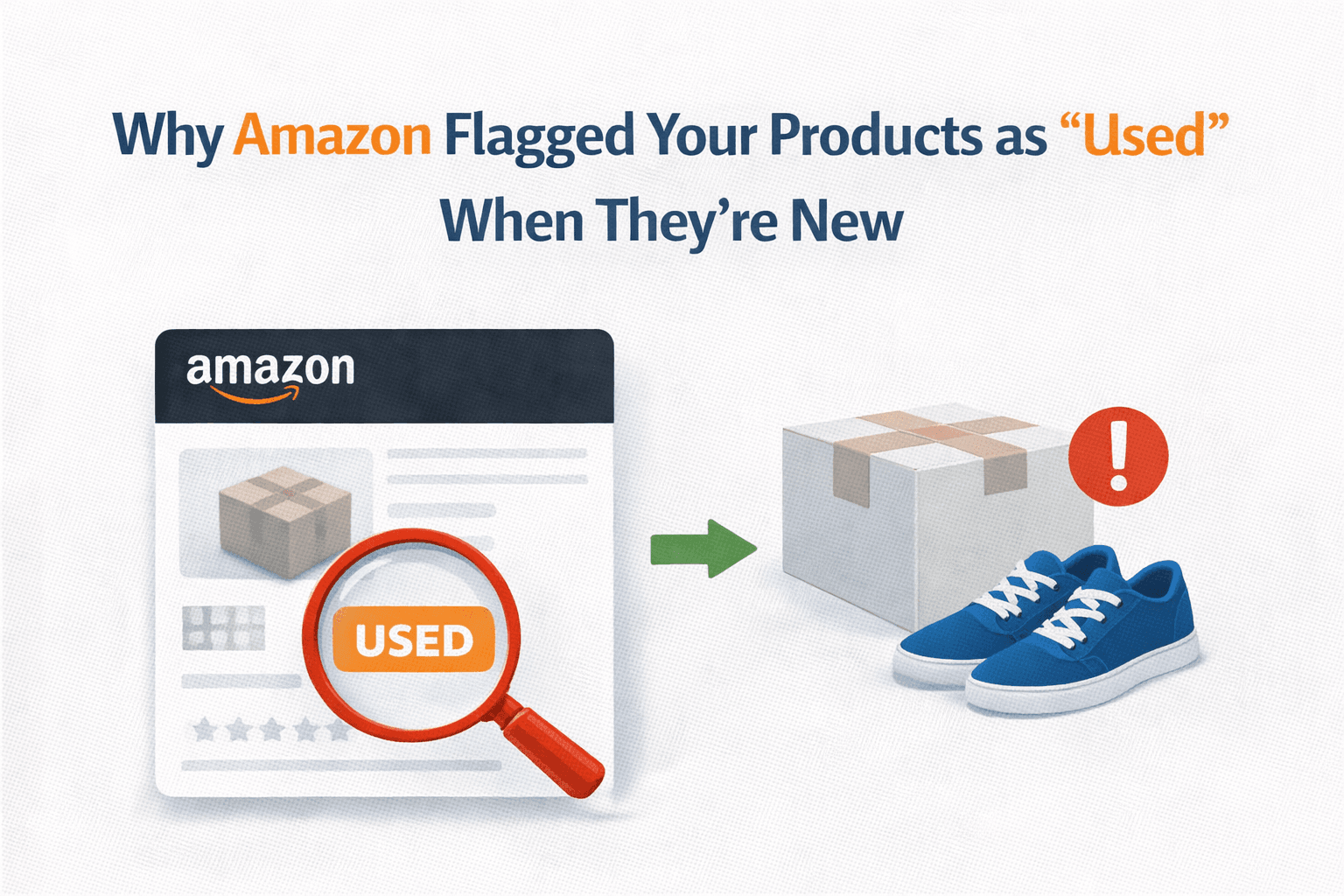Why Amazon Flagged Your Products as "Used" When They're New