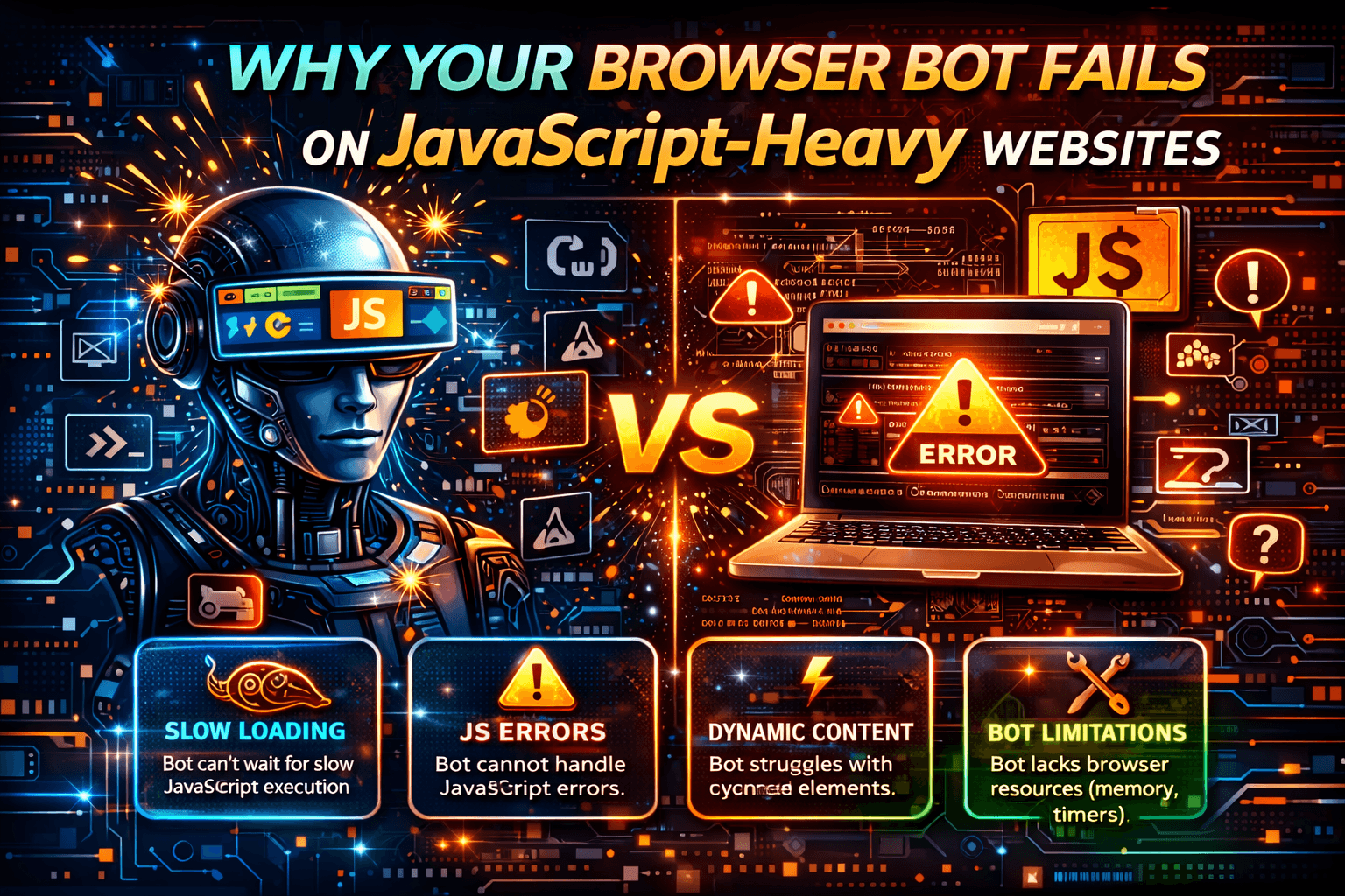 Why Your Browser Bot Fails on JavaScript-Heavy Websites