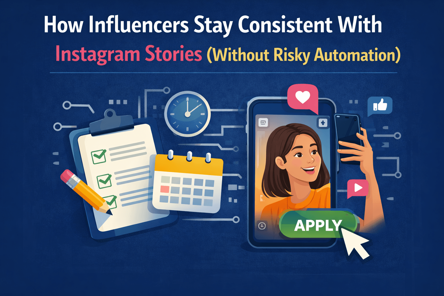 How Influencers Stay Consistent With Instagram Stories (Without Risky Automation)