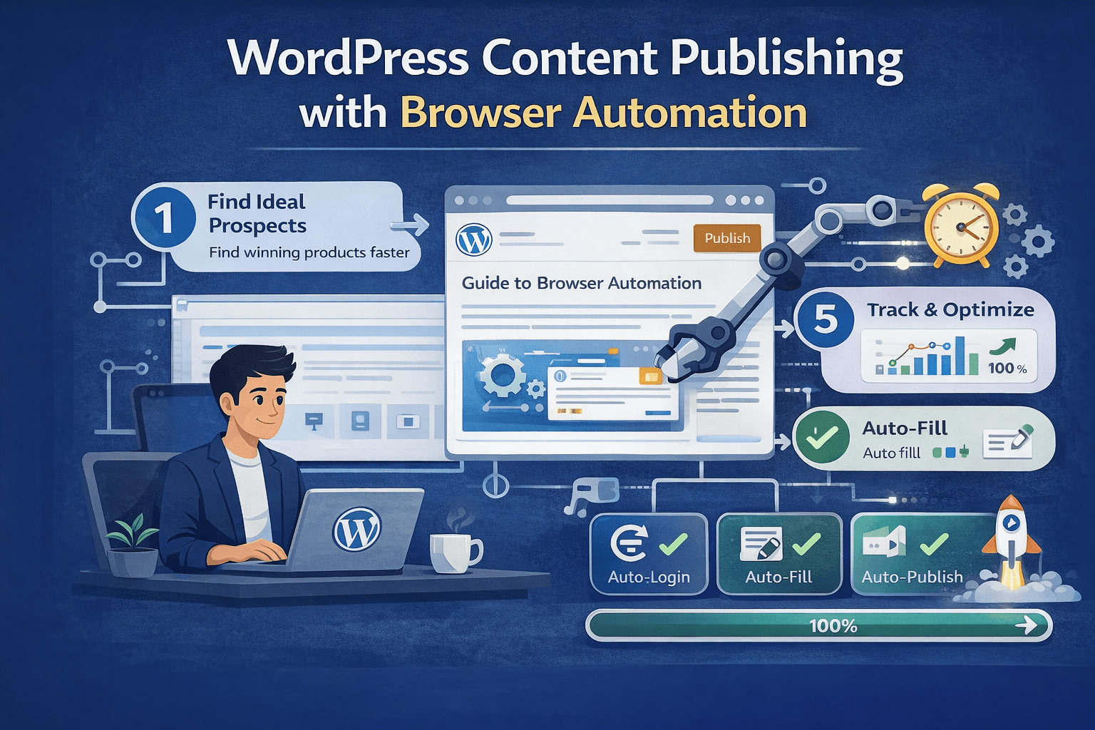 WordPress Content Publishing with Browser Automation