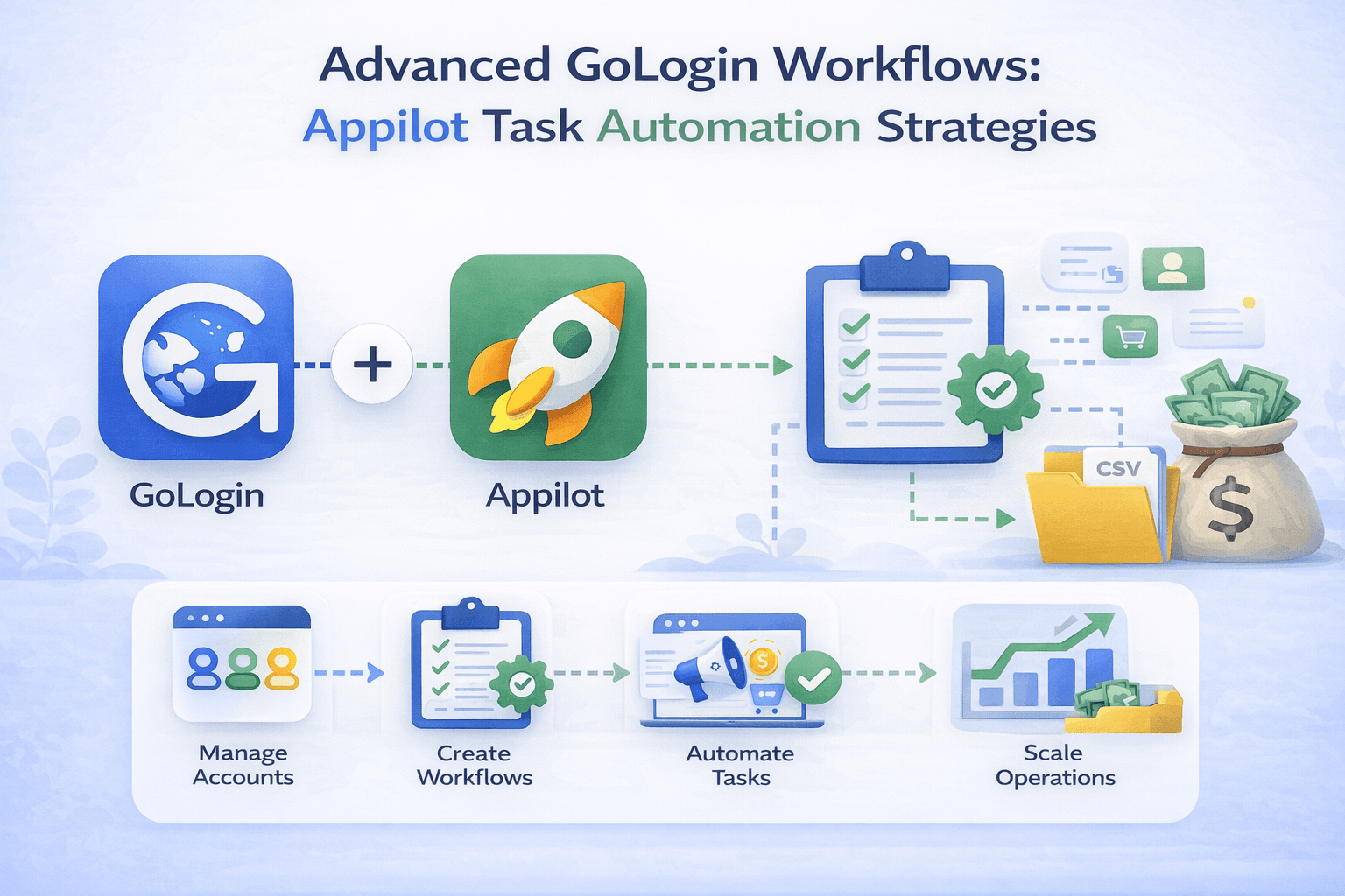 Advanced GoLogin Workflows: Appilot Task Automation Strategies
