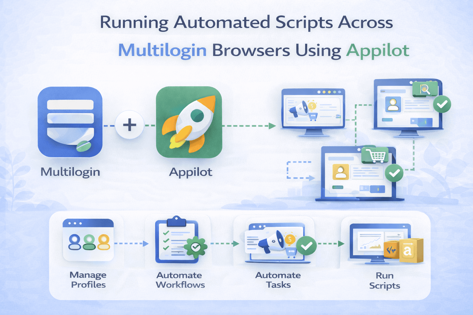 Running Automated Scripts Across Multilogin Browsers Using Appilot