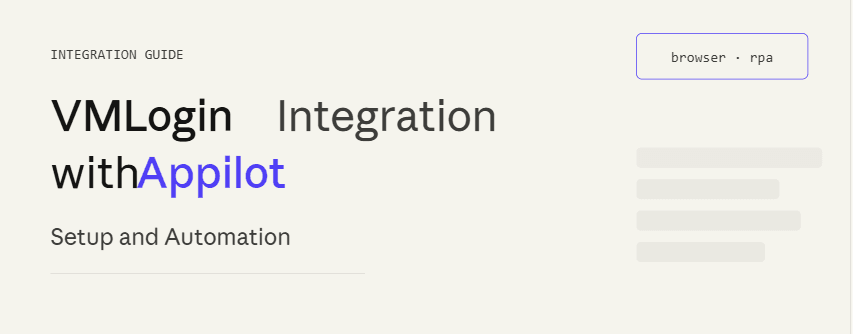 VMLogin Integration with Appilot: Setup and Automation