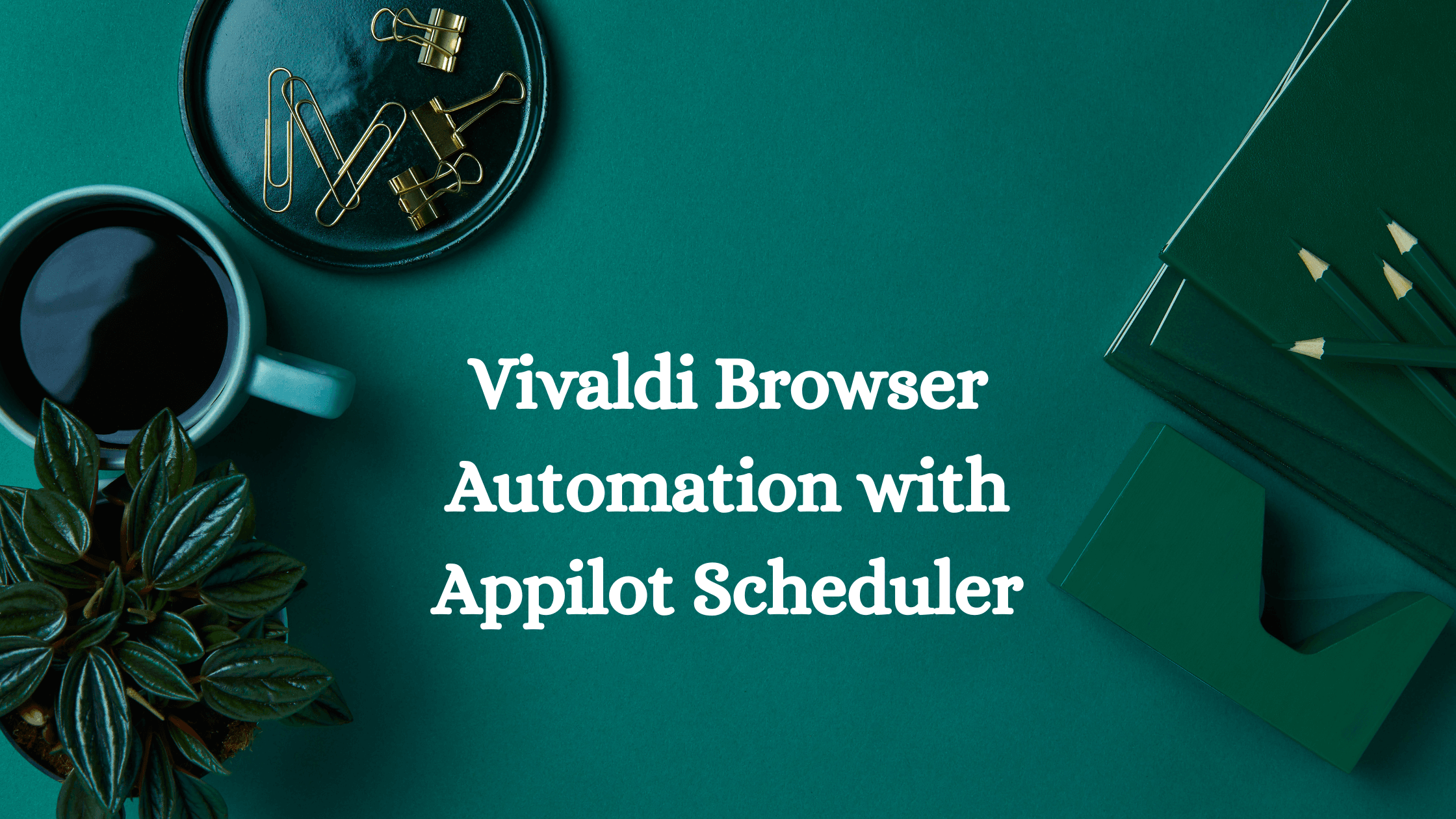 Vivaldi Browser Automation with Appilot Scheduler