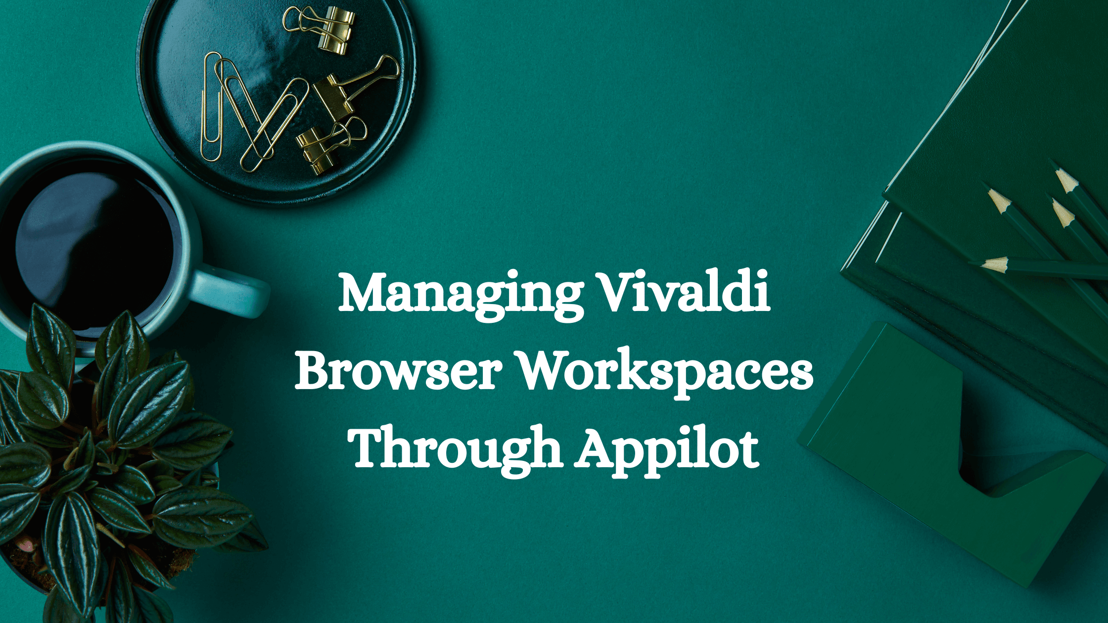 Managing Vivaldi Browser Workspaces Through Appilot