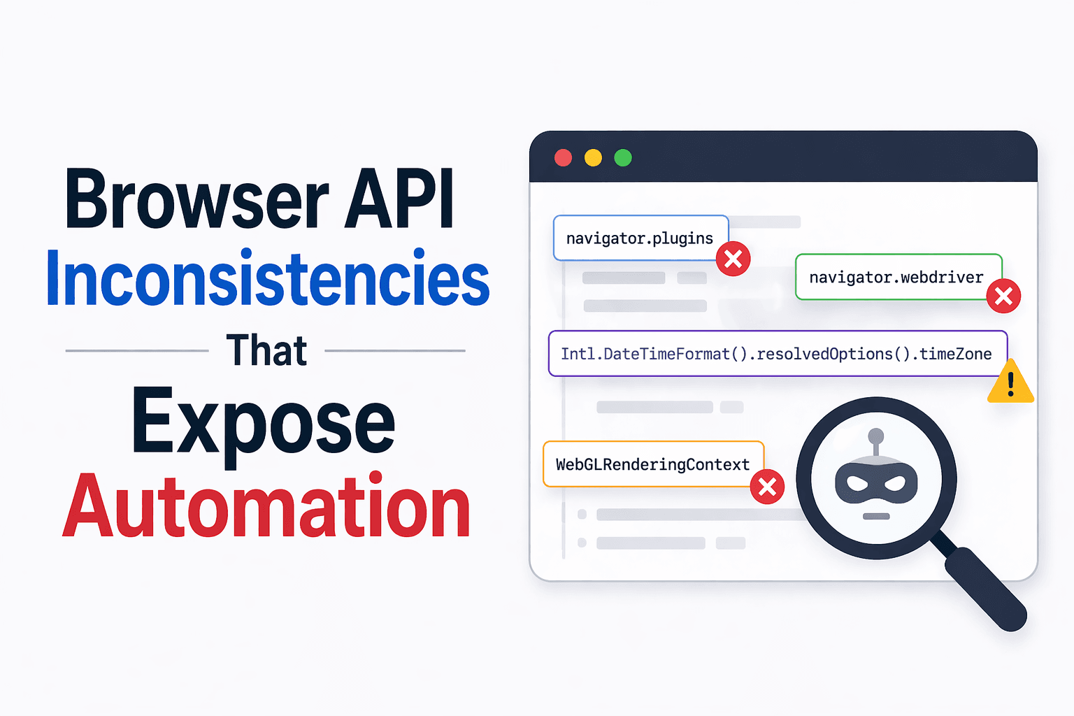 Browser API Inconsistencies That Expose Automation