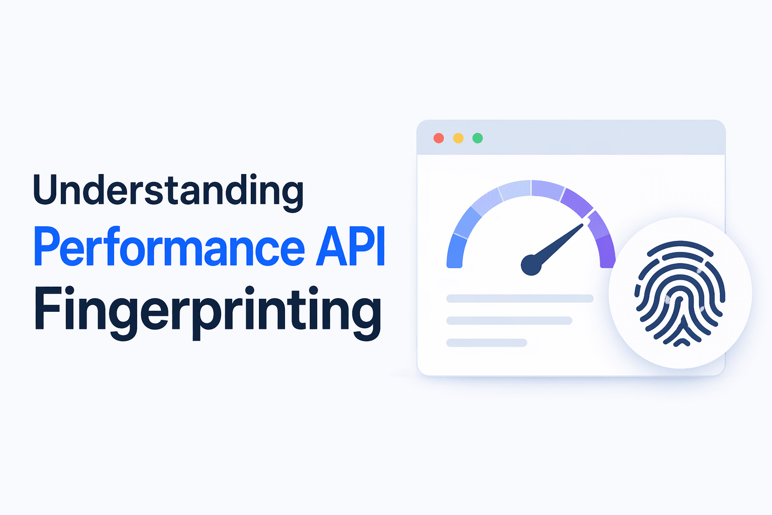 Understanding Performance API Fingerprinting