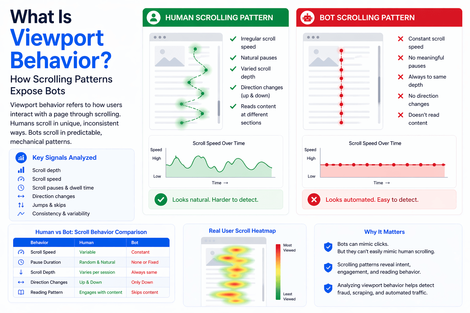 What Is Viewport Behavior? How Scrolling Patterns Expose Bots